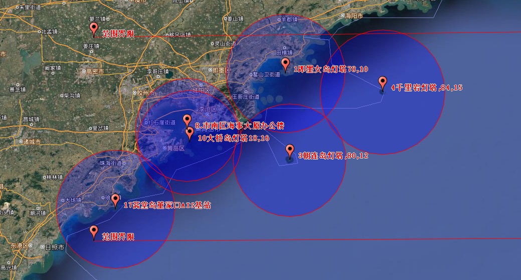 船載動(dòng)中通項(xiàng)目轄區(qū)覆蓋范圍